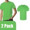 Gildan Heavy Cotton Short Sleeve T-Shirt Craft Bundle, Electric Green Unisex Crewneck Blanks for DIY Printing